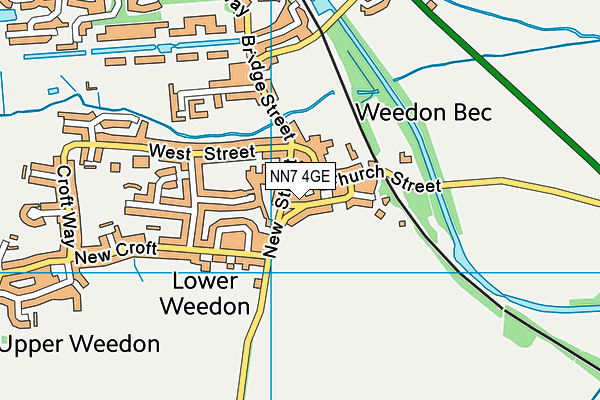 NN7 4GE map - OS VectorMap District (Ordnance Survey) NN7 4GE map - OS VectorMap District (Ordnance Survey)