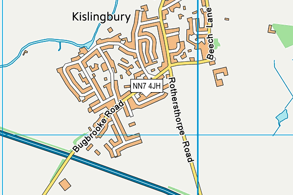 NN7 4JH map - OS VectorMap District (Ordnance Survey) NN7 4JH map - OS VectorMap District (Ordnance Survey)