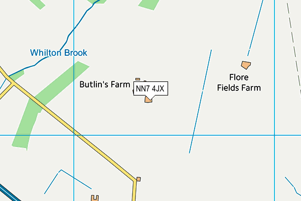 NN7 4JX map - OS VectorMap District (Ordnance Survey) NN7 4JX map - OS VectorMap District (Ordnance Survey)