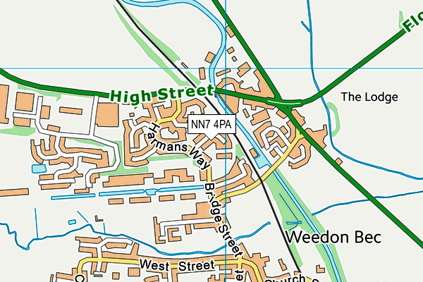 NN7 4PA map - OS VectorMap District (Ordnance Survey)