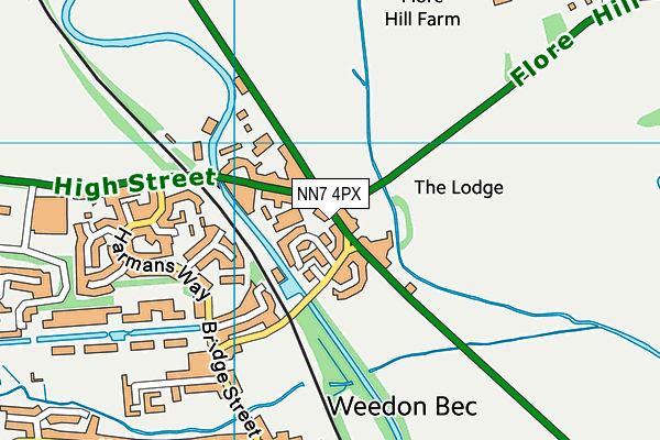 NN7 4PX map - OS VectorMap District (Ordnance Survey) NN7 4PX map - OS VectorMap District (Ordnance Survey)