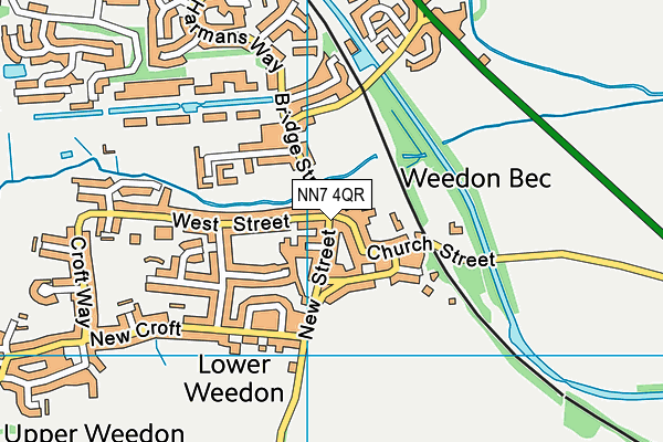 NN7 4QR map - OS VectorMap District (Ordnance Survey) NN7 4QR map - OS VectorMap District (Ordnance Survey)