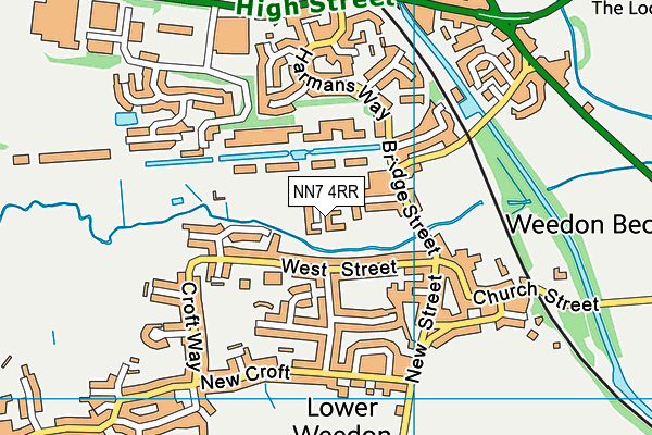NN7 4RR map - OS VectorMap District (Ordnance Survey) NN7 4RR map - OS VectorMap District (Ordnance Survey)