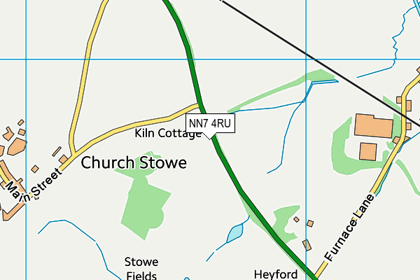NN7 4RU map - OS VectorMap District (Ordnance Survey)