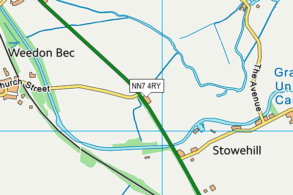 NN7 4RY map - OS VectorMap District (Ordnance Survey) NN7 4RY map - OS VectorMap District (Ordnance Survey)