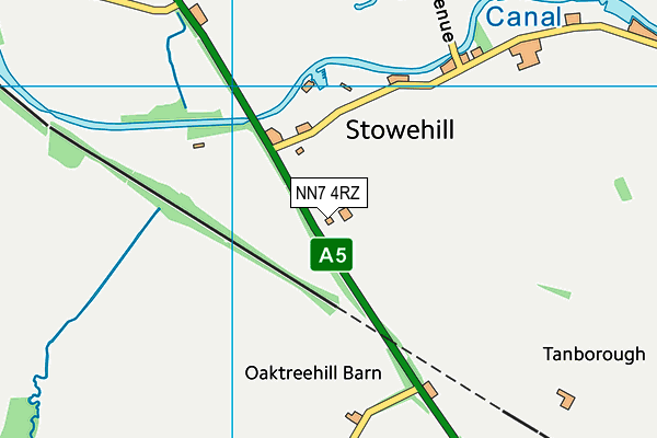 NN7 4RZ map - OS VectorMap District (Ordnance Survey) NN7 4RZ map - OS VectorMap District (Ordnance Survey)