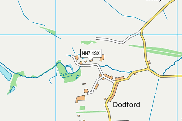 NN7 4SX map - OS VectorMap District (Ordnance Survey) NN7 4SX map - OS VectorMap District (Ordnance Survey)