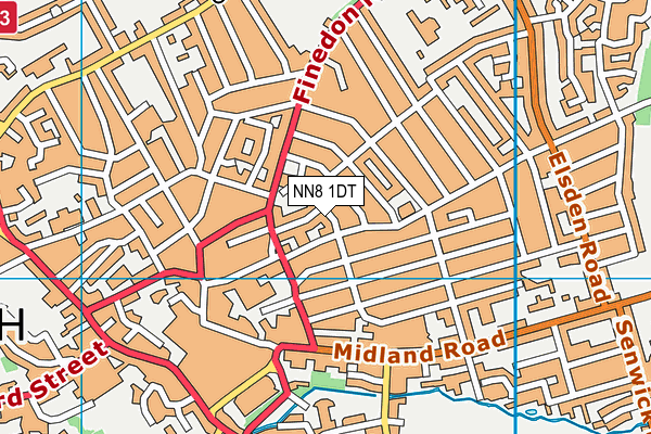 NN8 1DT map - OS VectorMap District (Ordnance Survey) NN8 1DT map - OS VectorMap District (Ordnance Survey)