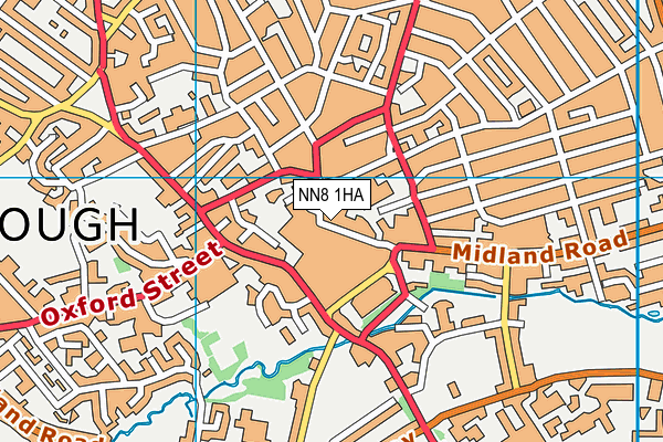 NN8 1HA map - OS VectorMap District (Ordnance Survey) NN8 1HA map - OS VectorMap District (Ordnance Survey)