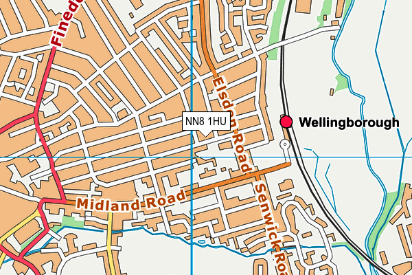 NN8 1HU map - OS VectorMap District (Ordnance Survey) NN8 1HU map - OS VectorMap District (Ordnance Survey)
