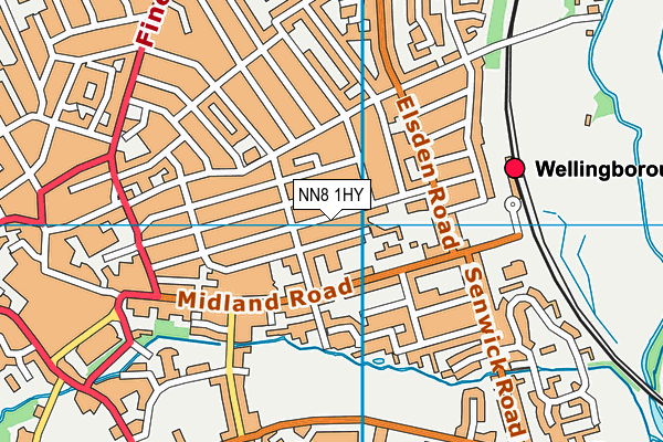 NN8 1HY map - OS VectorMap District (Ordnance Survey) NN8 1HY map - OS VectorMap District (Ordnance Survey)