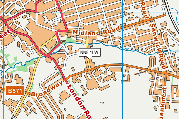 NN8 1LW map - OS VectorMap District (Ordnance Survey) NN8 1LW map - OS VectorMap District (Ordnance Survey)