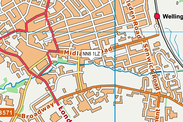 NN8 1LZ map - OS VectorMap District (Ordnance Survey) NN8 1LZ map - OS VectorMap District (Ordnance Survey)