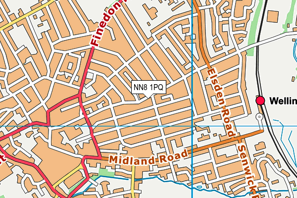 NN8 1PQ map - OS VectorMap District (Ordnance Survey) NN8 1PQ map - OS VectorMap District (Ordnance Survey)