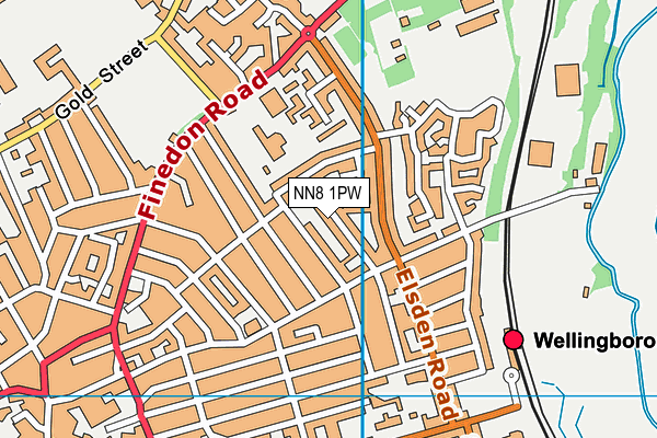 NN8 1PW map - OS VectorMap District (Ordnance Survey) NN8 1PW map - OS VectorMap District (Ordnance Survey)