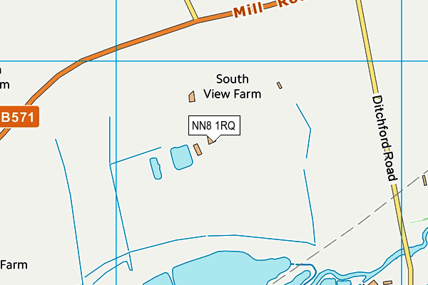 NN8 1RQ map - OS VectorMap District (Ordnance Survey) NN8 1RQ map - OS VectorMap District (Ordnance Survey)