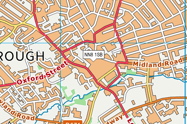 NN8 1SB map - OS VectorMap District (Ordnance Survey) NN8 1SB map - OS VectorMap District (Ordnance Survey)