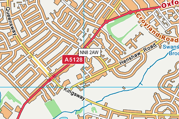 NN8 2AW map - OS VectorMap District (Ordnance Survey) NN8 2AW map - OS VectorMap District (Ordnance Survey)