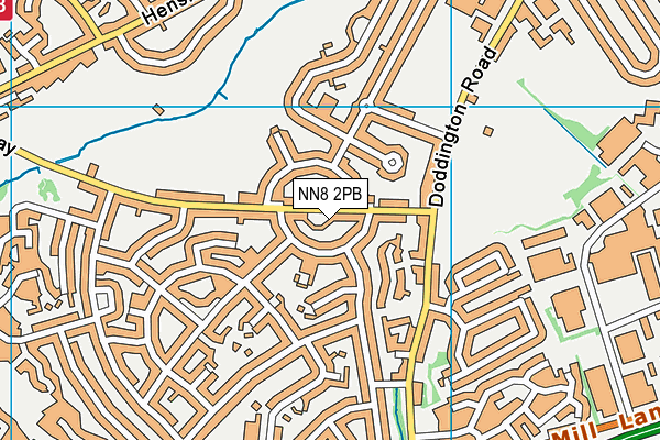 NN8 2PB map - OS VectorMap District (Ordnance Survey) NN8 2PB map - OS VectorMap District (Ordnance Survey)