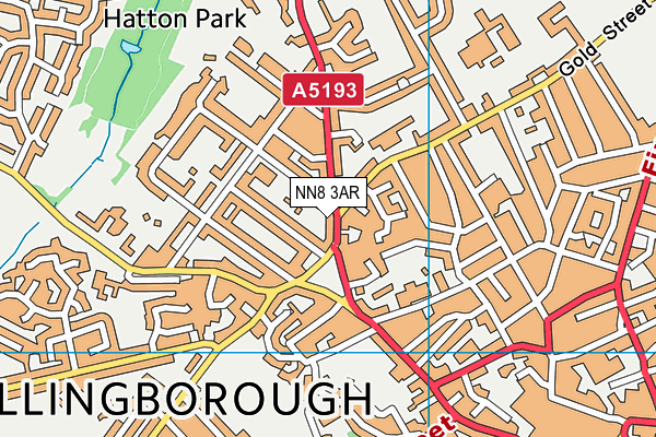 NN8 3AR map - OS VectorMap District (Ordnance Survey)