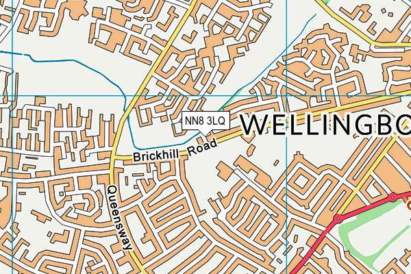 NN8 3LQ map - OS VectorMap District (Ordnance Survey)