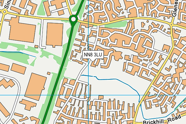 NN8 3LU map - OS VectorMap District (Ordnance Survey) NN8 3LU map - OS VectorMap District (Ordnance Survey)