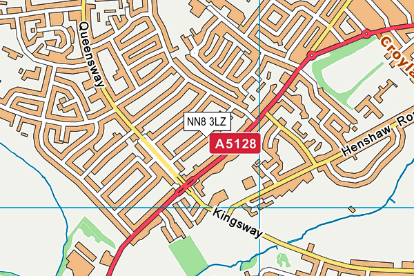 NN8 3LZ map - OS VectorMap District (Ordnance Survey)