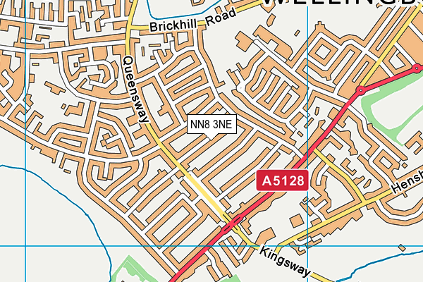 NN8 3NE map - OS VectorMap District (Ordnance Survey)