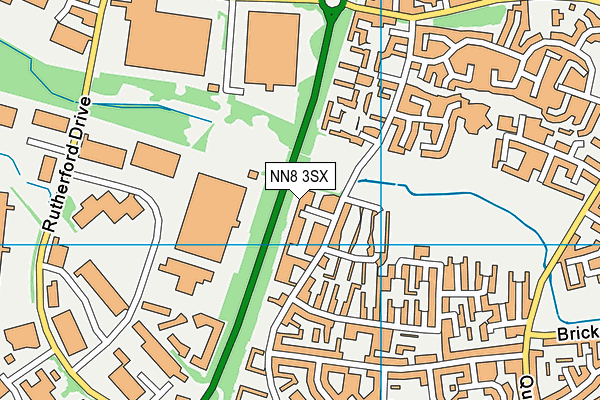 NN8 3SX map - OS VectorMap District (Ordnance Survey) NN8 3SX map - OS VectorMap District (Ordnance Survey)