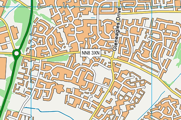 NN8 3XN map - OS VectorMap District (Ordnance Survey) NN8 3XN map - OS VectorMap District (Ordnance Survey)