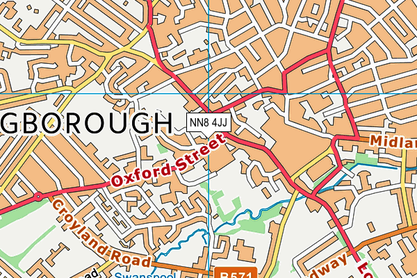 NN8 4JJ map - OS VectorMap District (Ordnance Survey) NN8 4JJ map - OS VectorMap District (Ordnance Survey)