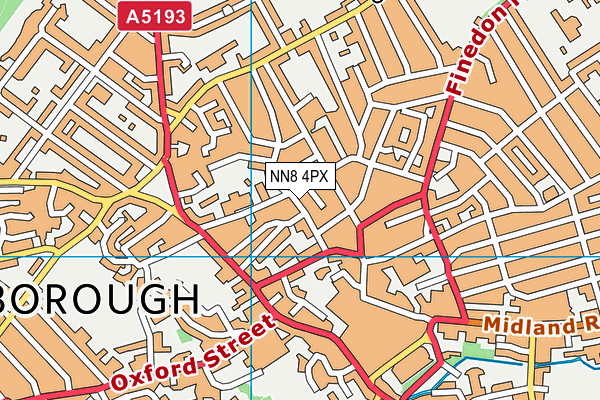 NN8 4PX map - OS VectorMap District (Ordnance Survey)