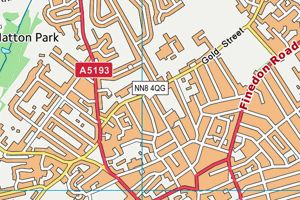 NN8 4QG map - OS VectorMap District (Ordnance Survey)