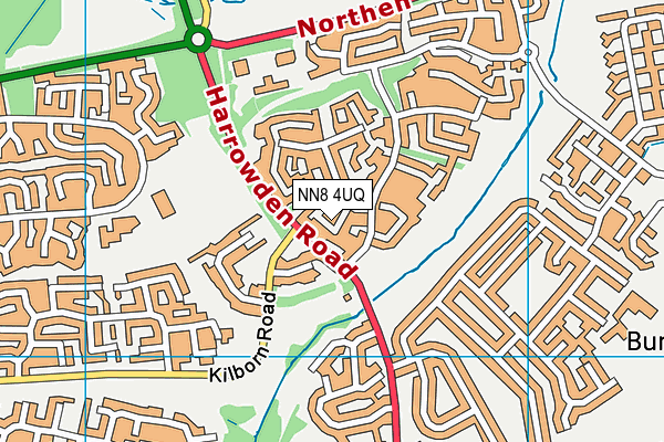 NN8 4UQ map - OS VectorMap District (Ordnance Survey) NN8 4UQ map - OS VectorMap District (Ordnance Survey)