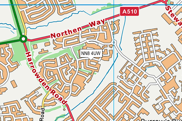 NN8 4UW map - OS VectorMap District (Ordnance Survey) NN8 4UW map - OS VectorMap District (Ordnance Survey)