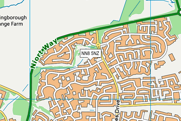 NN8 5NZ map - OS VectorMap District (Ordnance Survey) NN8 5NZ map - OS VectorMap District (Ordnance Survey)