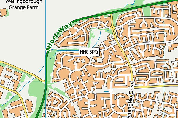 NN8 5PQ map - OS VectorMap District (Ordnance Survey) NN8 5PQ map - OS VectorMap District (Ordnance Survey)