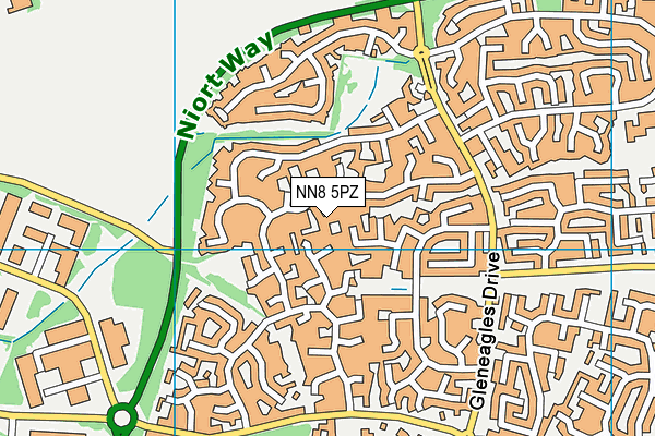 NN8 5PZ map - OS VectorMap District (Ordnance Survey) NN8 5PZ map - OS VectorMap District (Ordnance Survey)