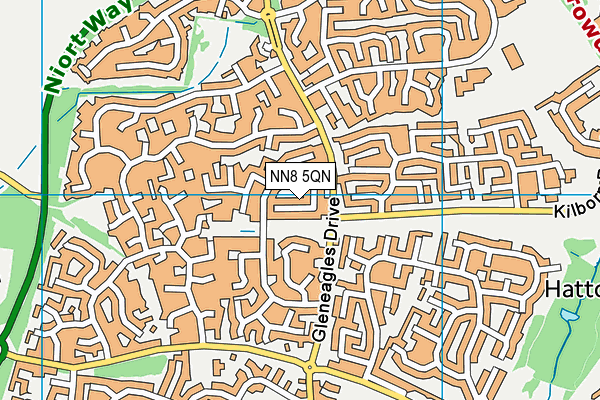 NN8 5QN map - OS VectorMap District (Ordnance Survey) NN8 5QN map - OS VectorMap District (Ordnance Survey)