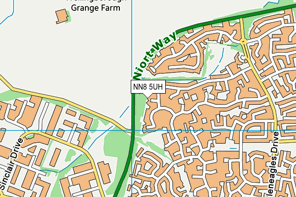 NN8 5UH map - OS VectorMap District (Ordnance Survey) NN8 5UH map - OS VectorMap District (Ordnance Survey)