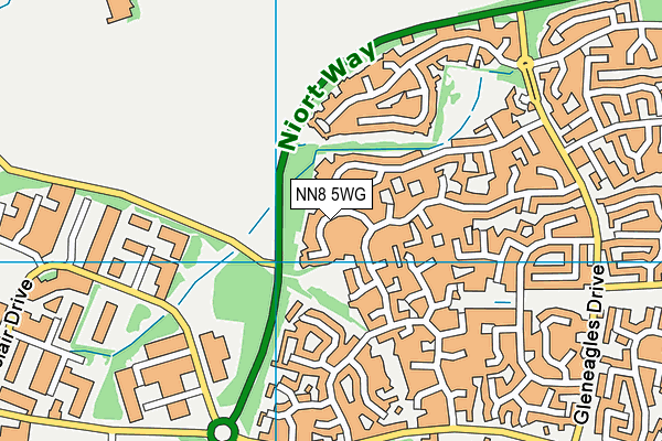 NN8 5WG map - OS VectorMap District (Ordnance Survey) NN8 5WG map - OS VectorMap District (Ordnance Survey)