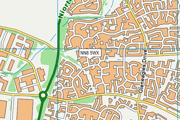 NN8 5WX map - OS VectorMap District (Ordnance Survey) NN8 5WX map - OS VectorMap District (Ordnance Survey)
