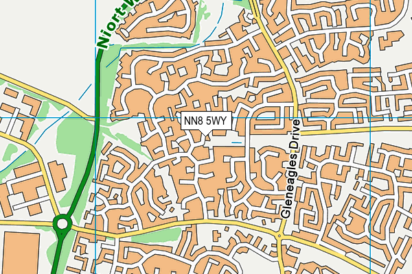 NN8 5WY map - OS VectorMap District (Ordnance Survey) NN8 5WY map - OS VectorMap District (Ordnance Survey)