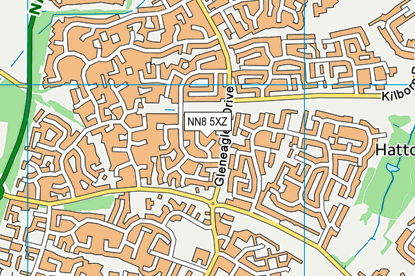NN8 5XZ map - OS VectorMap District (Ordnance Survey) NN8 5XZ map - OS VectorMap District (Ordnance Survey)