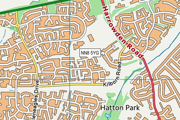 NN8 5YG map - OS VectorMap District (Ordnance Survey) NN8 5YG map - OS VectorMap District (Ordnance Survey)