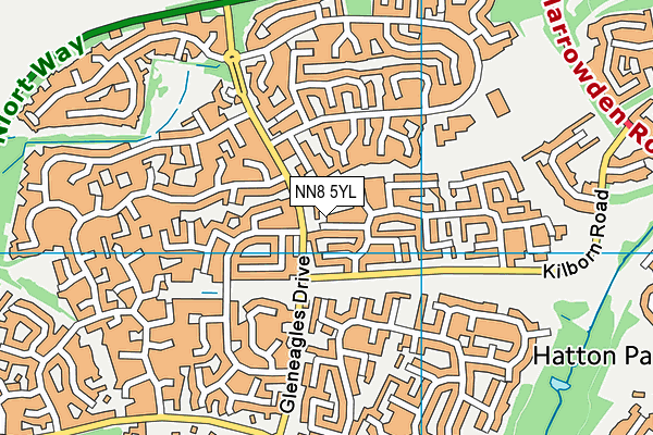 NN8 5YL map - OS VectorMap District (Ordnance Survey) NN8 5YL map - OS VectorMap District (Ordnance Survey)