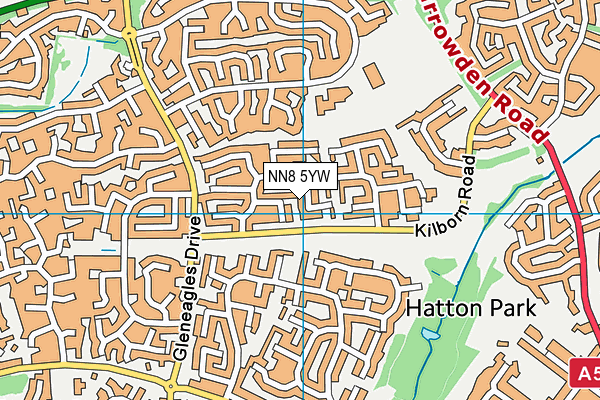 NN8 5YW map - OS VectorMap District (Ordnance Survey) NN8 5YW map - OS VectorMap District (Ordnance Survey)