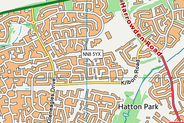 NN8 5YX map - OS VectorMap District (Ordnance Survey) NN8 5YX map - OS VectorMap District (Ordnance Survey)