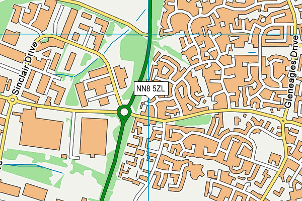 NN8 5ZL map - OS VectorMap District (Ordnance Survey) NN8 5ZL map - OS VectorMap District (Ordnance Survey)