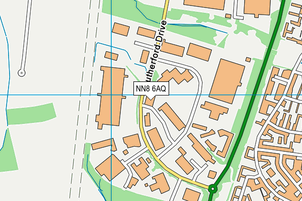 NN8 6AQ map - OS VectorMap District (Ordnance Survey) NN8 6AQ map - OS VectorMap District (Ordnance Survey)